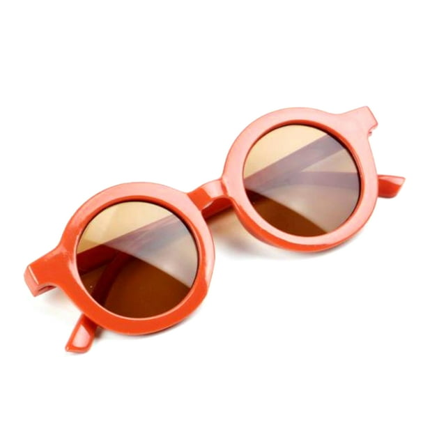 Opperiaya Lunettes de Soleil pour Enfants Lunettes Rondes Rétro de Loisirs pour Enfants