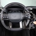 thumbnail image 4 of Para/Sequoia 2022 2023, embellecedor para botones de volante de coche de fibra ABS para interior, embellecedor para panel de volante de ABS, embellecedor para Forester 2019-2022, 2017-2022, azul, 4 of 5