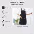 thumbnail image 4 of 2 Pzs Mandil Delantal Cocina Chef Multiusos Ajustable, 4 of 5