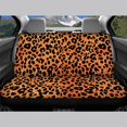 thumbnail image 3 of Psesaysky Leopard Design Protective Against Dirt & Pet Fur Rear Bench Car Seat Covers for Car Interior Auto, Easy to Install Back Seat Covers Non-Slip Rear Bench Seat Cover, 3 of 7