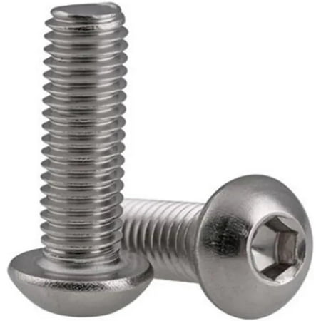 

LHX5-50PCS iso7380 M2 M2.5 M3 M4 M5 M6 M8 304 A2-70 Stainless Steel Grade10.9 Black Allen hex Socket Button Head Screw (Color : Stainless Steel 304 Size : 6MM_M8 5PCS)-0810