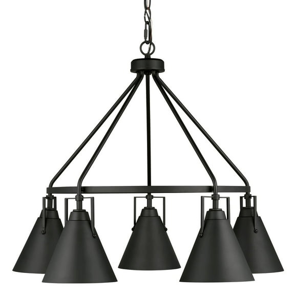 Generation Lighting 3001505 Insdale 5 Light 27" Wide Ring Chandelier - Black