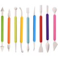 thumbnail image 1 of 9 Piece Clay Sculpting Tools Set, Plastic Modeling Clay Tools For Kids, Double Headed Plastic Ceramic Pottery Tool Set, Chef Decorating Tools, 1 of 5