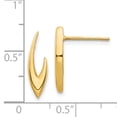 thumbnail image 3 of Primal Gold 14 Karat Yellow Gold Post Earrings, 3 of 5