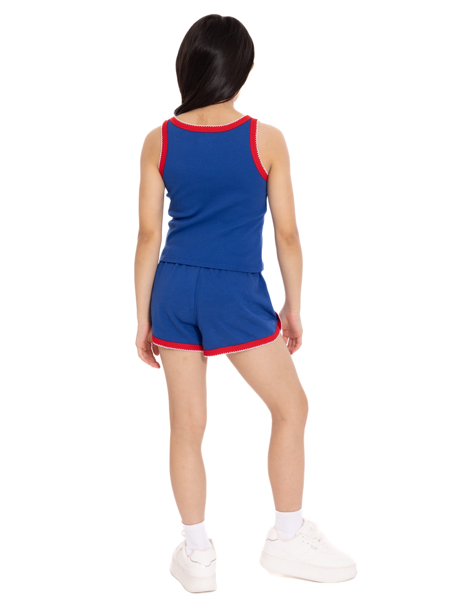 Ford Bronco Girls Graphic Tank Top and Matching Shorts Set, 2-Piece, Sizes 4-16