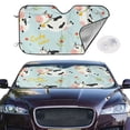 thumbnail image 2 of Uemuo Cute Cows Pattern Accordion Car Windshield Sun Shade, Foldable Reflective Sun Visor for Car, Reflector Windshield Sunshade-, 2 of 7