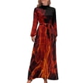 thumbnail image 2 of Vestido largo de fuego vestidos de noche de lujo para mujeres 2024 Vestidos largos con velo, 2 of 5