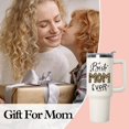 thumbnail image 6 of Mothers Day Gifts from Daughter Birthday Gifts for Mom,Mom Tumbler with handle Lid and Straw,40 oz Best Mom Ever Vacuum Insulated Travel Coffee Mug CupTumbler, 6 of 6