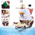 thumbnail image 2 of Anime One Piece Going Merry Pirates Ship Block Set DIY 1048pcs Luffy Boat Model Building Brick Toy For Kids Q0723, 2 of 6