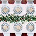 thumbnail image 7 of Ryvnso Retro Floral Round Plate Mats Dining Table Placemat 1 Piece for Holiday Decoration, 7 of 7