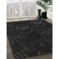thumbnail image 3 of Ahgly Company Machine Washable Indoor Rectangle Transitional Night Black Area Rugs, 5' x 8', 3 of 7