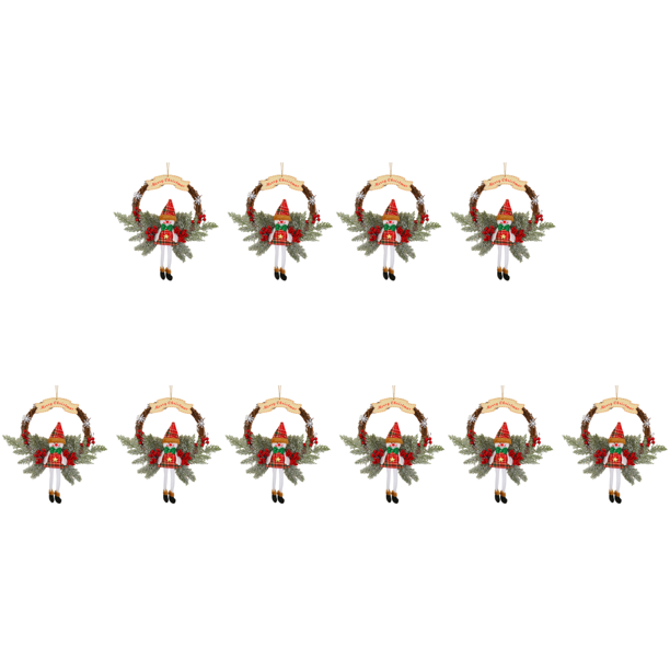 Guirnaldas de ramas Navidad muerta para adornos navideños de Año Nuevo (muñeco de nieve L) 2 piezas