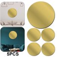 thumbnail image 1 of 5 Pegatinas Redondas Espejo 3D para Pared Arte Habitación Mural Acrílica El (oro 10 Cm), 1 of 4