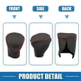 thumbnail image 6 of Unique Bargains Gear Shifting Knob Cover Automatic Transmission Lever Trim for Hyundai Elantra Faux Leather Black Red, 6 of 7