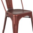 thumbnail image 3 of Bristow Armless Chair in Brushed Red Copper Finish 2 Pack, 3 of 5