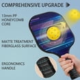thumbnail image 4 of Pickleball Paddles Set Of 1, Fiberglass Surface, Speed, Lightning, Thunder Print, 1 Paddle, 2 Balls & Bag, 4 of 5