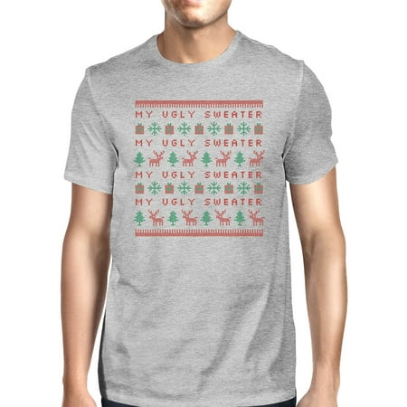 Christmas Gift For Him My Ugly Sweater Funny Christmas Graphic Shirt For Men Gift For Him ()