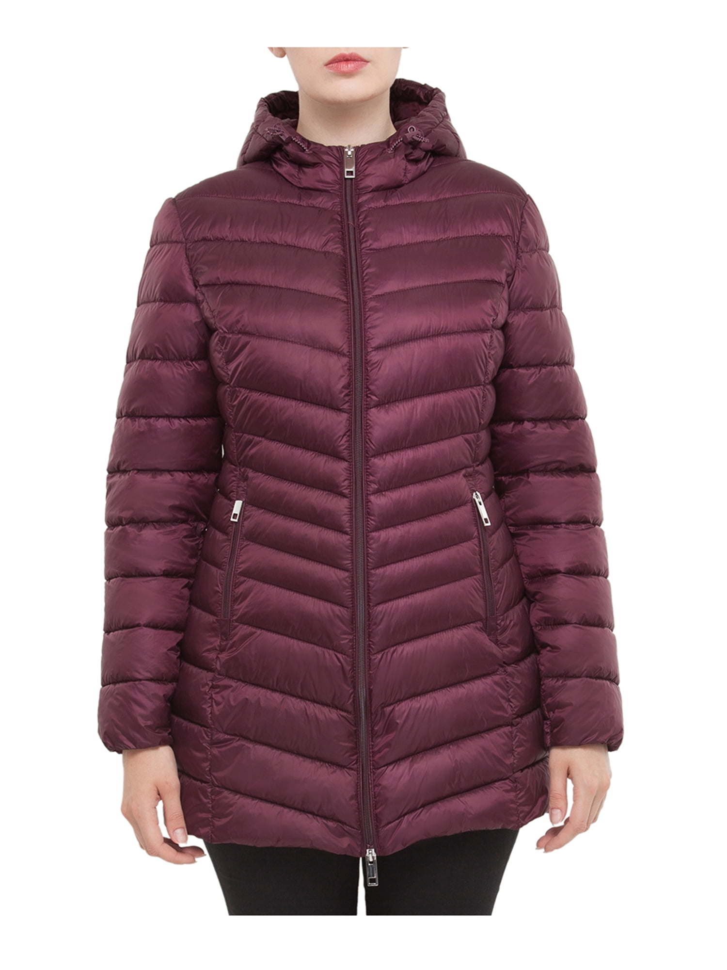 Rokka&Rolla Women's Light Long Coat Packable Puffer Jacket