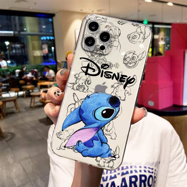 Stitch Baby-funda de teléfono transparente para Apple, carcasa bonita para iPhone 14, 13, 12, 11 Mini, XS, XR, X Pro MAX, 8, 7, 6 Plus, SE 2020 Fivean unisex