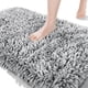 thumbnail image 1 of Alfombra de baño Yimobra Long Chenille 110 x 60 cm, color gris claro, 1 of 8