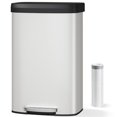 thumbnail image 1 of Garvee 21.13 Gallon Large Step-on Trash Can for Kitchen, with Liner Rim & Soft Close Plastic Lid, White, 1 of 9