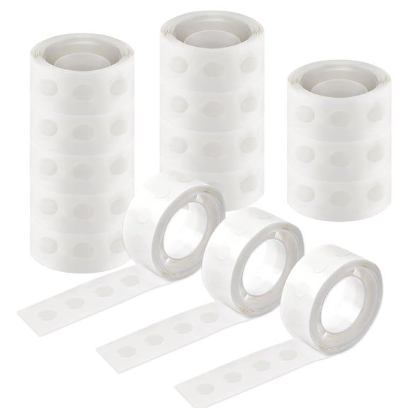 1500 Pcs Point Dots Balloon Glue Removable Adhesive Point Tape, 15 Rolls Double Sided Dots Stickers for Craft Wedding Decoration