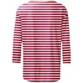 thumbnail image 4 of 3/4 length sleeve womens tops Summer Trendy Dressy Casual T-Shirt Round Neck Cute Tunic Tops Basic Tees Blouses Fall Fashion Clothes, 4 of 4