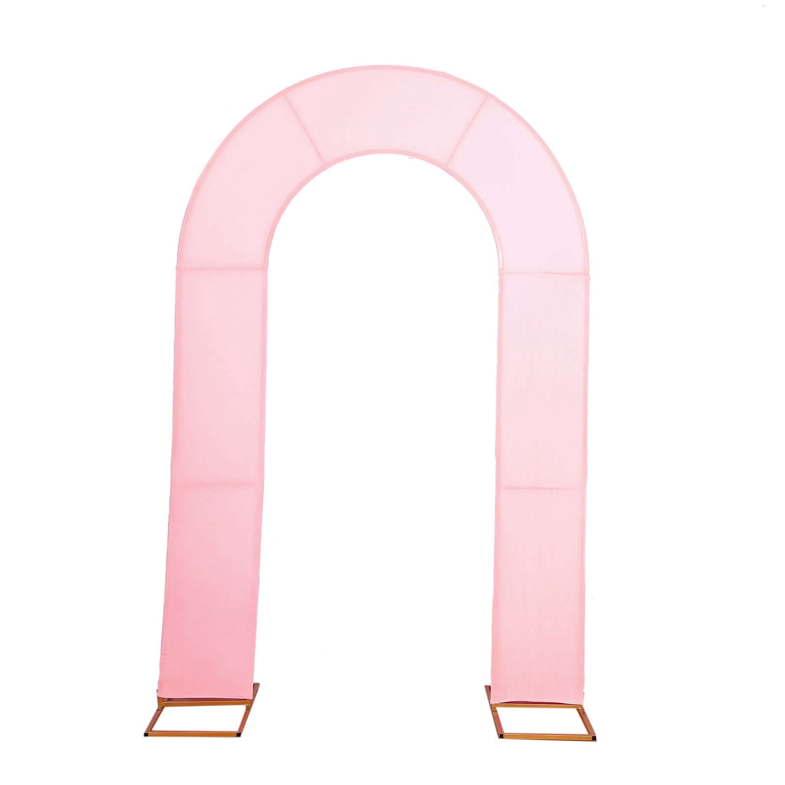 Efavormart 7ft Pink Spandex Fitted Open Arch Backdrop Cover