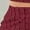 Wine Red, variant on 2025 Women's Solid Color Ribbed Knit Top and Pants Set Casual Comfortable Two-Piece Outfit for Everyday Wear Korean Minimalist Style