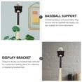 thumbnail image 4 of Coffee Wooden Baseball Bat Storage Rack Display Bracket for Home Strong Durable Synthetic Material, 4 of 8
