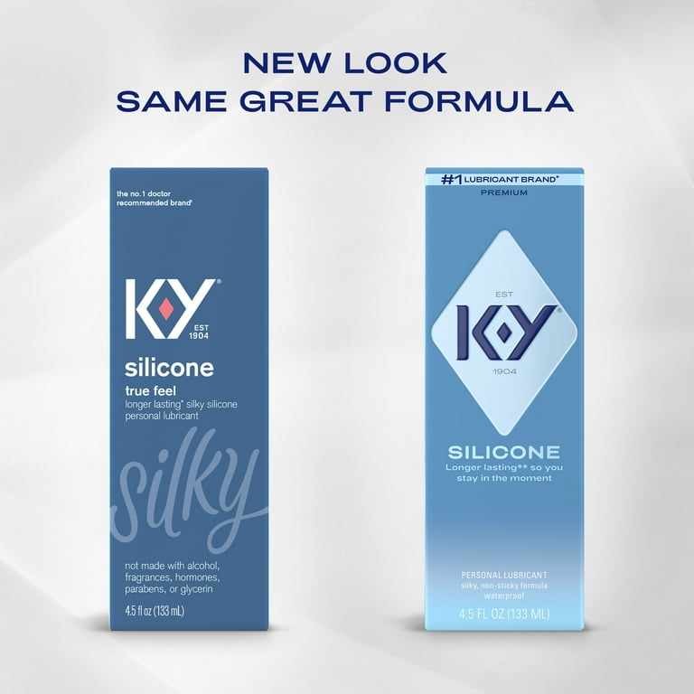 K-Y True Feel Silicone Lube, Personal Lubricant for Sexual Wellness, 4.5 fl  oz