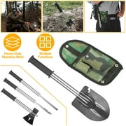 iMounTEK 6 in 1 Multi Tool Survival Camping Hiking Steel Multi-Tool Knife Shovel Axe Saw Gear Kit