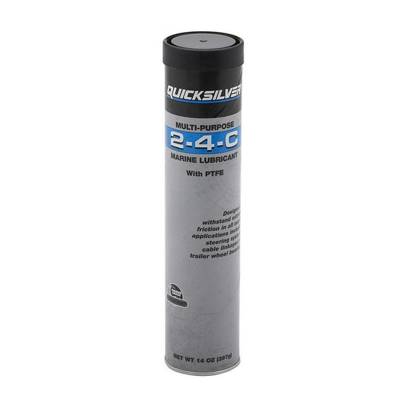 Quicksilver 8M0190469 2-4-C Marine Grease with Teflon, 14 oz