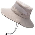 thumbnail image 6 of CoCopeaunts Large Bucket Hat for Men Big Brim Anti-UV Fishing Cap Breathable Mesh Fisherman Hat with Adjustable Chin Strap, 6 of 8