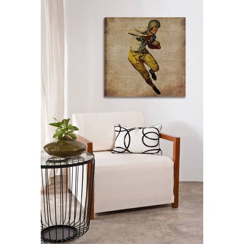 Marmont Hill "Vintage Football Carry" Painting Print on Wrapped Canvas
