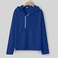 thumbnail image 4 of Sudadera de moda de otoño para hombre con capucha, media cremallera, color sólido, deportes informales Pompotops oipoqjl52651, 4 of 6