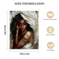 thumbnail image 2 of PIKWEEK  Angel Wall Art Canvas Black Woman with Angel Wings Painting Prints Modern African American Abstract Girl Pictures Artwork for Home Living Room Bedroom Decor, 2 of 5