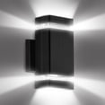 thumbnail image 2 of Lampara Exterior Pared, L&aacute;mparas de Pared Exterior IP65 Impermeable Lamparas para Exterior de Casas Pared Incluye 2 Bombillas E27, Luz LED Blanca Natural de 6000K para Iluminaci&oacute;, 2 of 8