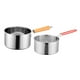 thumbnail image 1 of Olla de cobre para leche, cacerola de acero inoxidable 304 de 2,5 L con Mango antideslizante, cacerola para leche para cocina doméstica, inducción de olla con cesta para freír, 1 of 9