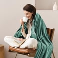 thumbnail image 5 of Clearance Under $5!Yyuenw Fleece Throw Blanket for Couch and Bed, 27x39 inches Summer Soft Fleece Throws, Fuzzy Waffle Textured Blanket, Cozy Warm Lightweight All Season Blanket Throw, 5 of 5