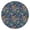Boho49, variant on Colorful Floral Round Tablecloth with Elastic Hem, Boho Chic Design for Dining Kitchen Decor, Fits 52 to 56 Inch Tables