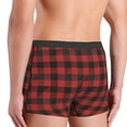 thumbnail image 5 of Naloa Red Black Plaid Print Mens Underwear - Boxers for Men, Classic Briefs for Men, 5 of 9