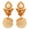D236 Pearl, variant on Sunsoul by Touchstone Indian Bollywood Studded Look Intricate Drum Design Faux Pearls Designer Jewelry Jhumki Earrings In Antique Gold Tone For Women.