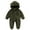 Army Green, variant on Musuos Baby Plush Jumpsuit, 3 6 9 12M Long Sleeve Hooded Zipper Closure Winter Romper Clothes for Boys Girls
