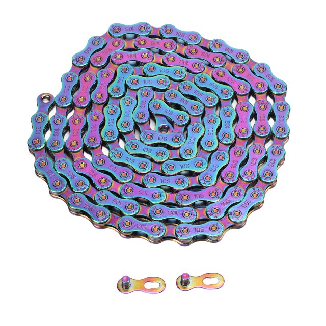 Bike Colorful Variable Speed Chain 10 Speed High Sensitivity Full Electroplating Anti Rust Bike Chain for Mountain Bike