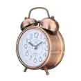 thumbnail image 1 of Flmtop Réveil Classique Silencieux Double Cloches Mouvement Quartz Table de Chevet Rétro Mini, 1 of 10