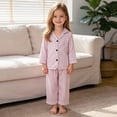 thumbnail image 5 of CAUYDY Kids Girl Pajamas Sleepers for Child Long Sleeve Shirt and Pants 2Pcs Comfy Outfits Set Girls Fall Winter Clothes 5T 6T 7T 8T 9T 10T Sizes 5-6 Years,Purple, 5 of 8