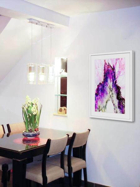 "Fireworks" Framed Painting Print