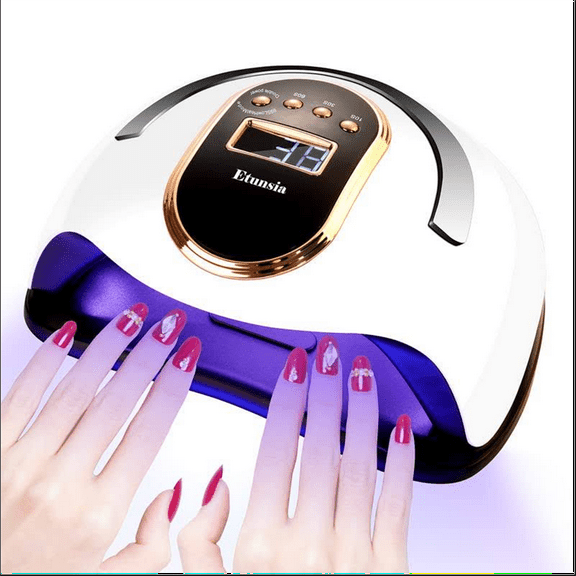 ZOUYUE 168W LED UV Light Dryer for Nails Gel Polish with 36 Lamp Beads 4 Timer Setting & LED Nail Dryer Smart Sensor LCD Display, Auto Sensor, Professional Nail Light, White