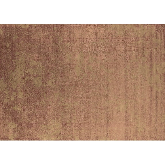 Ahgly Company Indoor Rectangle Oriental Brown Industrial Area Rugs, 2' x 5'